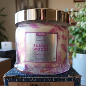 PartyLite Signature Scented Candle Sunset Woods